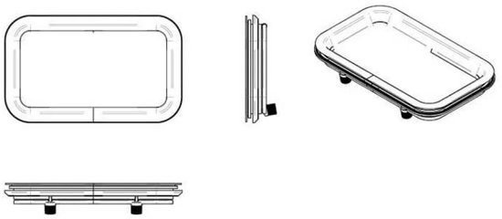 Portail en aluminium Vetus Pz671 A1 Argent 451 x 274 mm