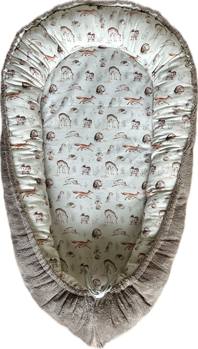 Julé Design babynestje taupe / bosdieren