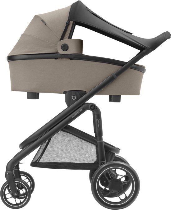 Maxi-Cosi-zonnescherm, Compatibel met Maxi-Cosi-reiswiegen, kinderwagens en -babyautostoeltjes, UPF 50+-bescherming, Met kiekeboevenster, Beschermt baby tegen zon, Meer gebruikswijzen, Zwart van Maxi-Cosi — afbeelding 3