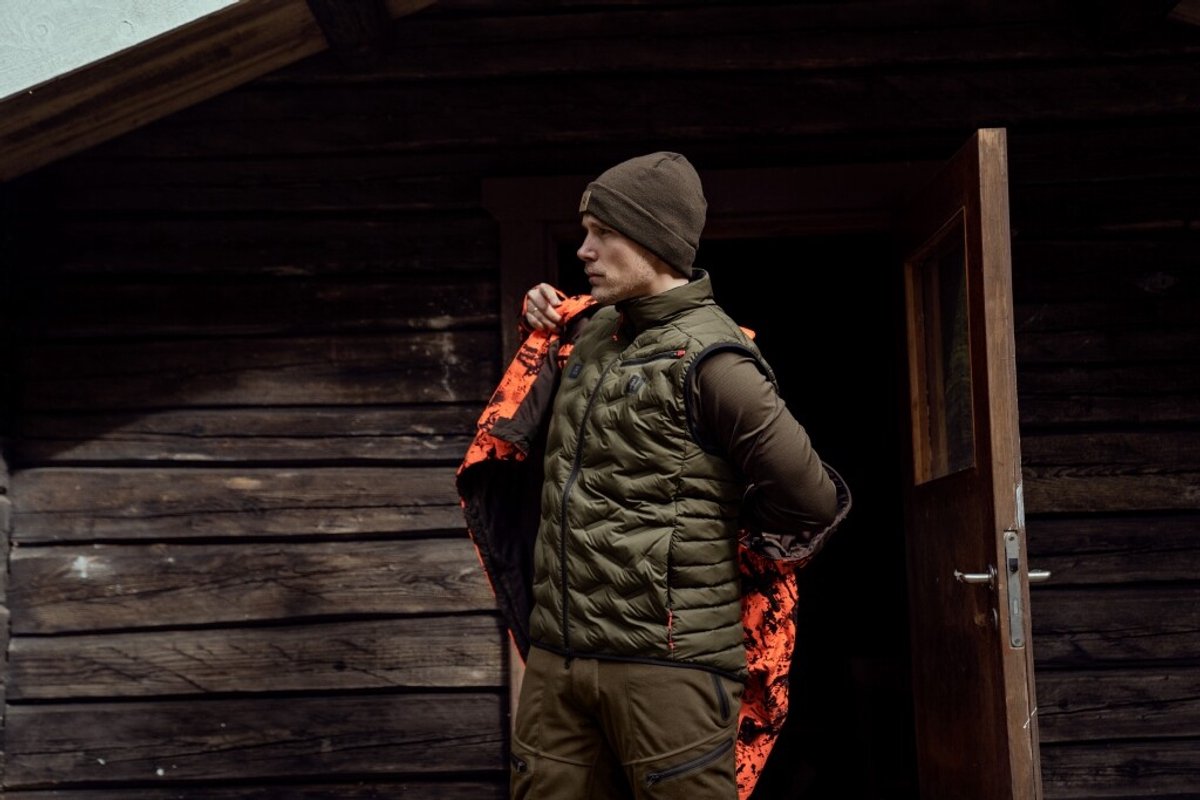 Härkila clim8 Insulated waistcoat- Warmte Vest Gewatteerde Elektrische Bodywarmer Thermokleding Groen