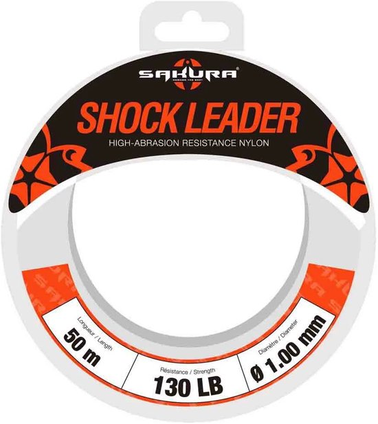 Sakura Shock Leader Monofilament 50 M Wit 1.280 mm van Sakura — afbeelding 4