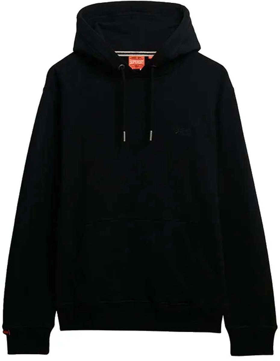 Superdry Essential Logo Hoodie Heren Hoodies Zwart