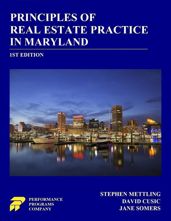 Principles of Real Estate Practice in Maryland - cover