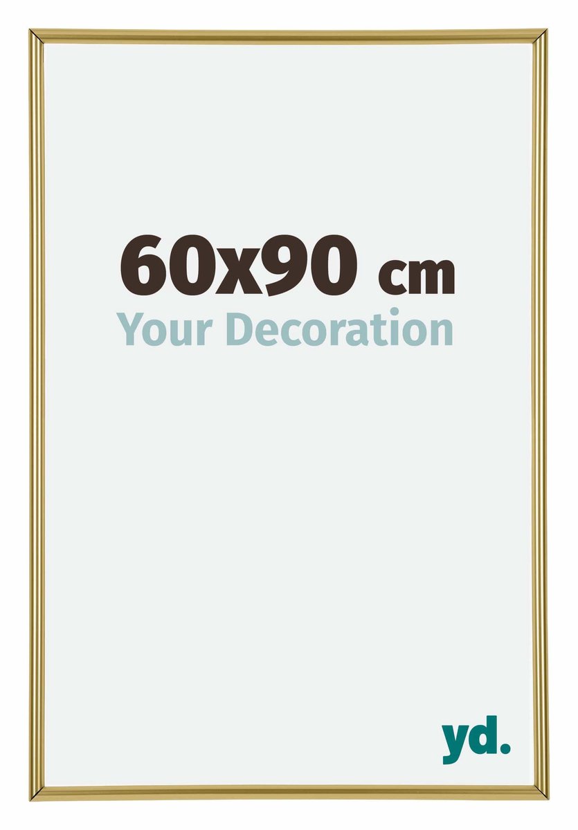 Your Decoration - Puzzellijst 60x90 cm - Goud - Puzzellijst 1500-2000 stukjes - Kunststof Fotolijst - Annecy