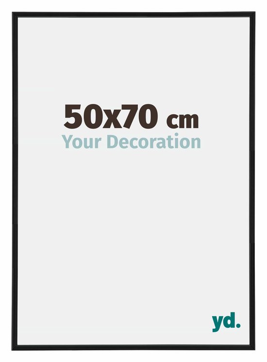 Votre Décoration - Cadre puzzle 50x70 cm - Zwart mat - Cadre puzzle 500-1000 pièces - Cadre photo en plastique - Annecy