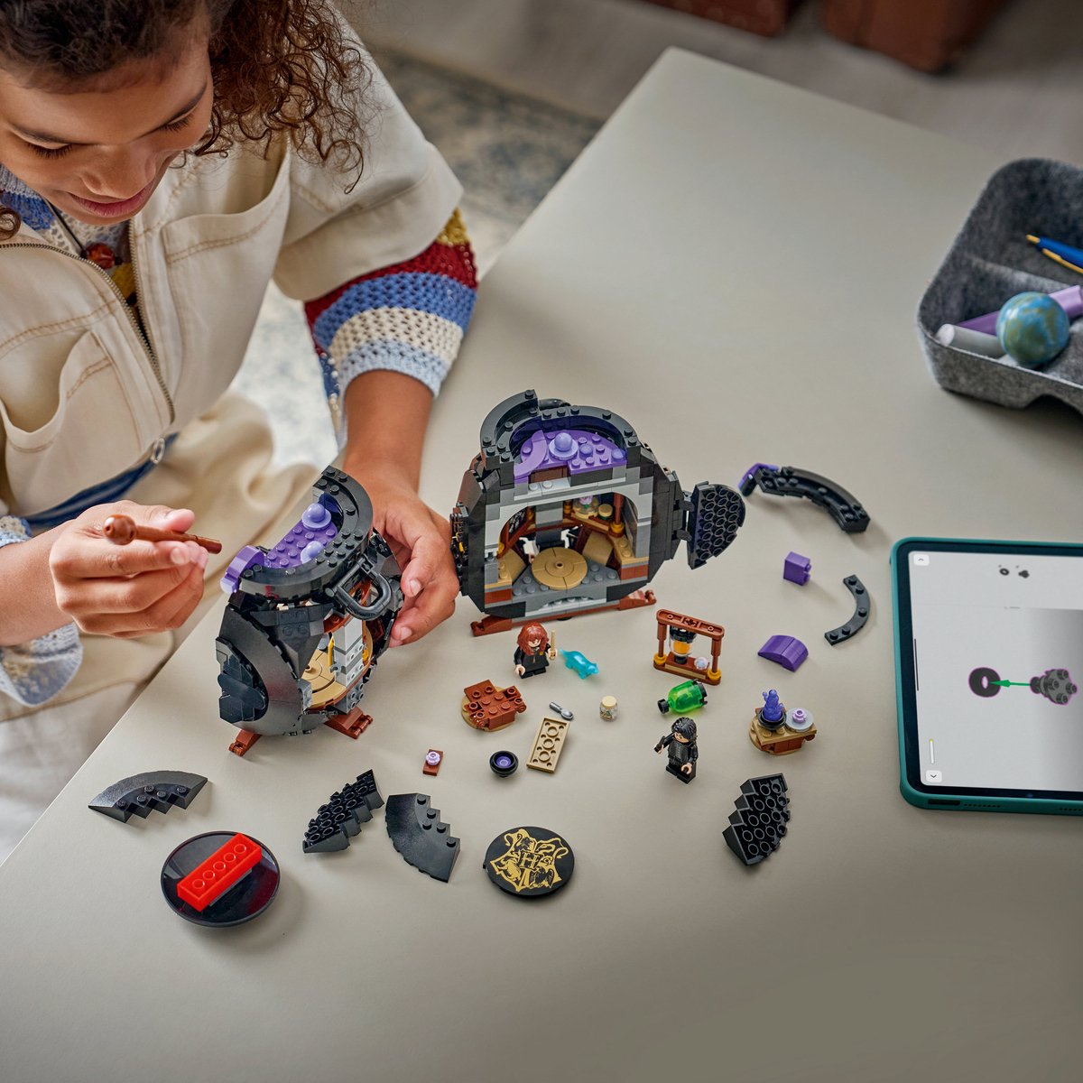 LEGO Harry Potter Ketel met Geheim Toverdrankenklaslokaal Bouwpakket voor Kinderen - 76464 – foto 3