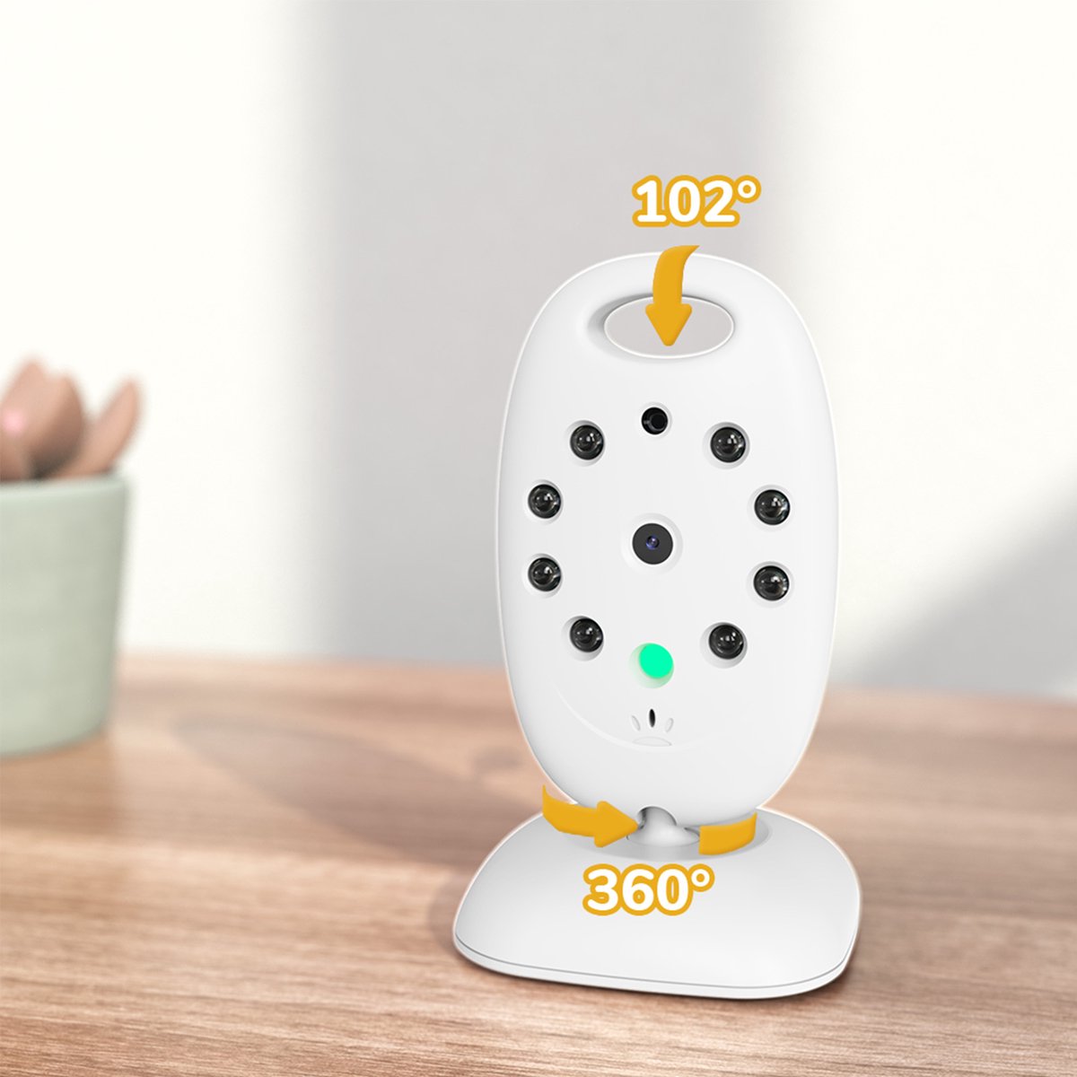 Babyfoon Camera met Nachtzicht en Temperatuurweergave - afbeelding 2