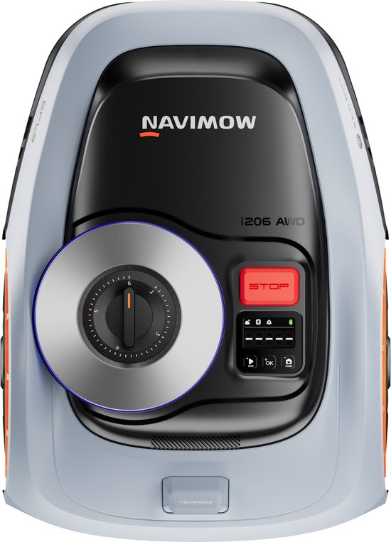 Segway Navimow i206 AWD - Robotmaaier - NRTK + Vision - Zonder Grensdraad & Zonder Antenne - Snelste & eenvoudige Installatie - 600m² - driewielaandrijving - 45% Helling - AI Obstakelvermijding -Super Stil 59dB-3 Jaar Garantie