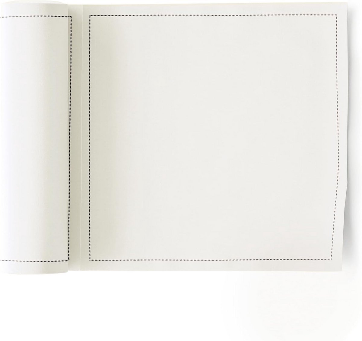 Herbruikbare Stoffen Servetten op Rol, 100 Stuks, 15x15 cm, 100% Katoen