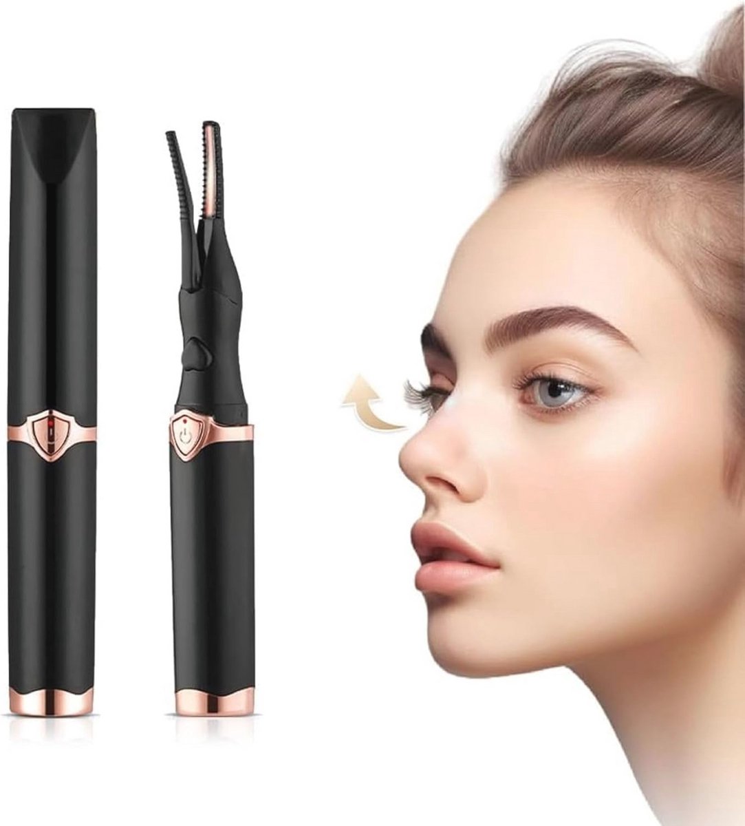 Verwarmbare wimpertang met 3 temperatuurmodi en USB-verwarming voor perfecte wimpers