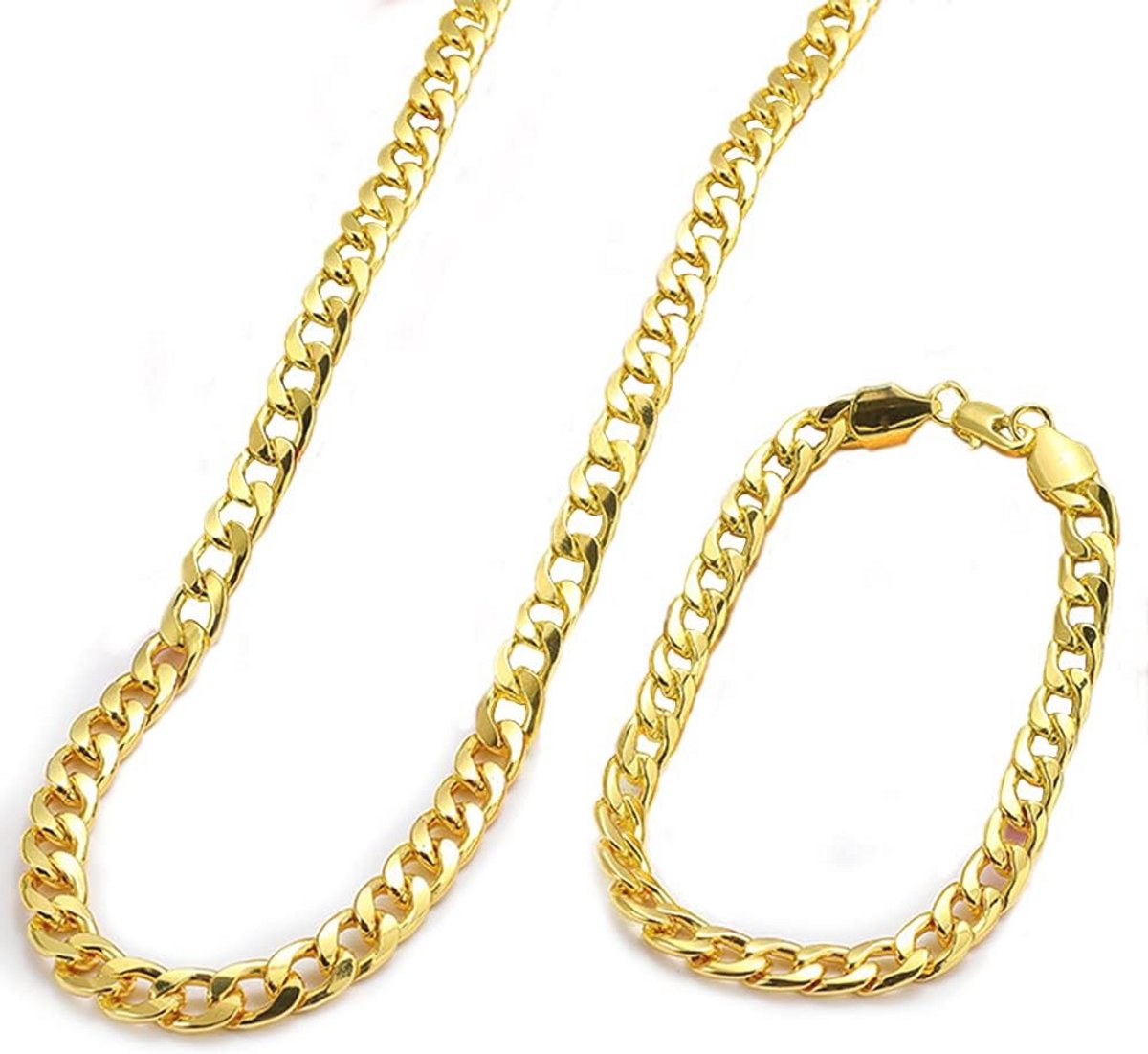 Gouden Cuban Link ketting voor heren - HipHop stijl