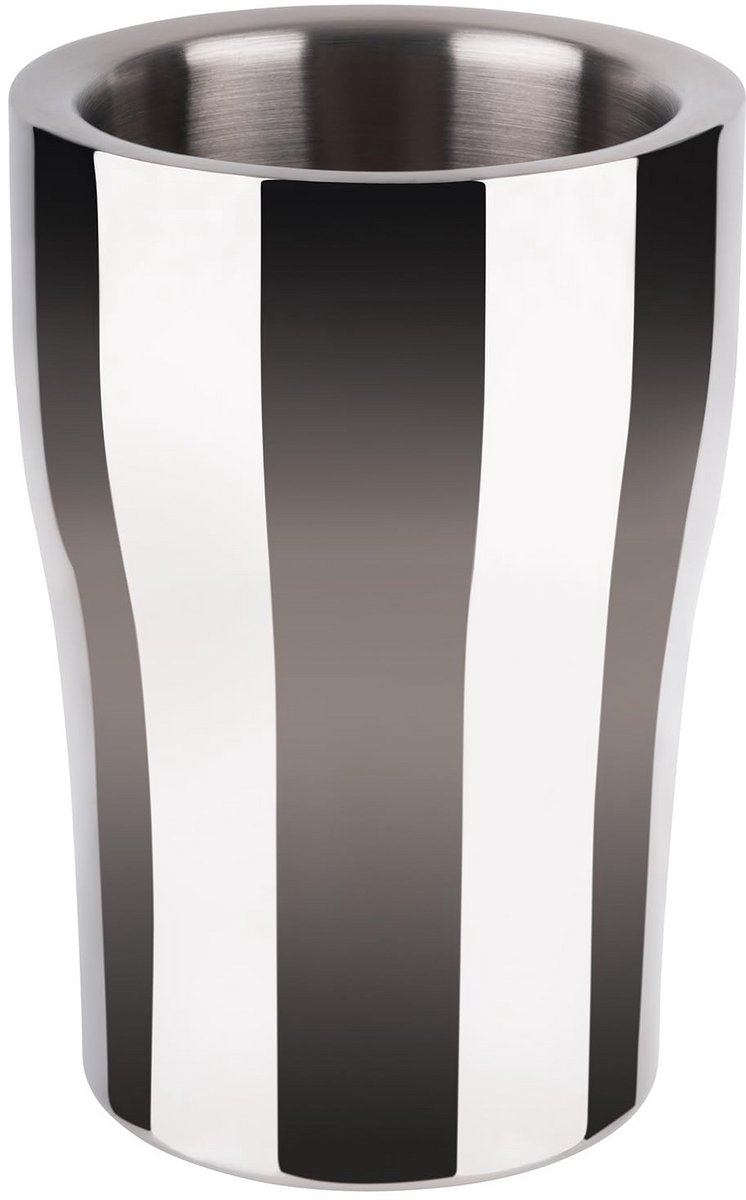 Dubbelwandige Flessenkoeler van RVS - Ø 13 cm Buiten, Ø 10 cm Binnen