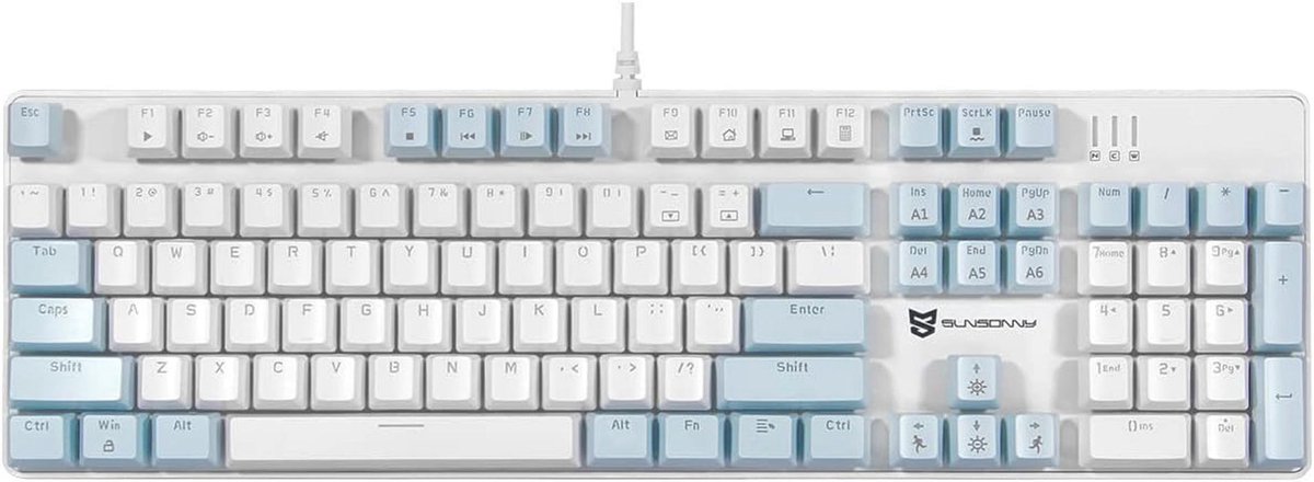 Mechanisch Gaming-Toetsenbord met LED Achtergrondverlichting en Afneembare Switches