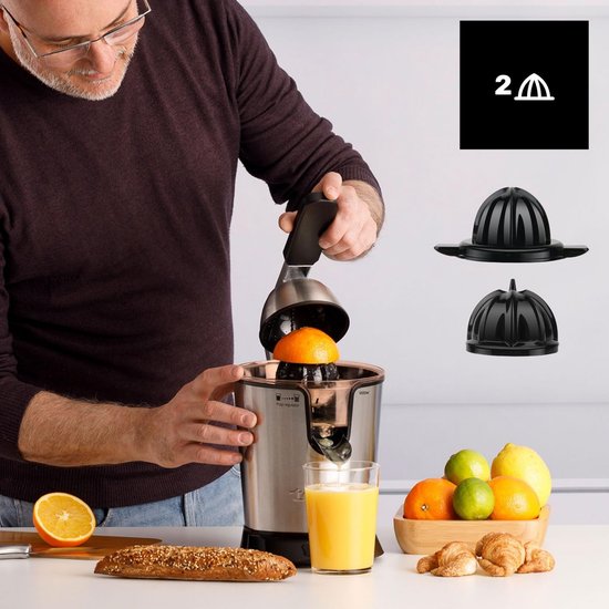 Elektrische Citruspers met Hefboom 1000W - Geschikt voor alle Citrusvruchten met Pulpfilter en Eenvoudige Reiniging — afbeelding 4