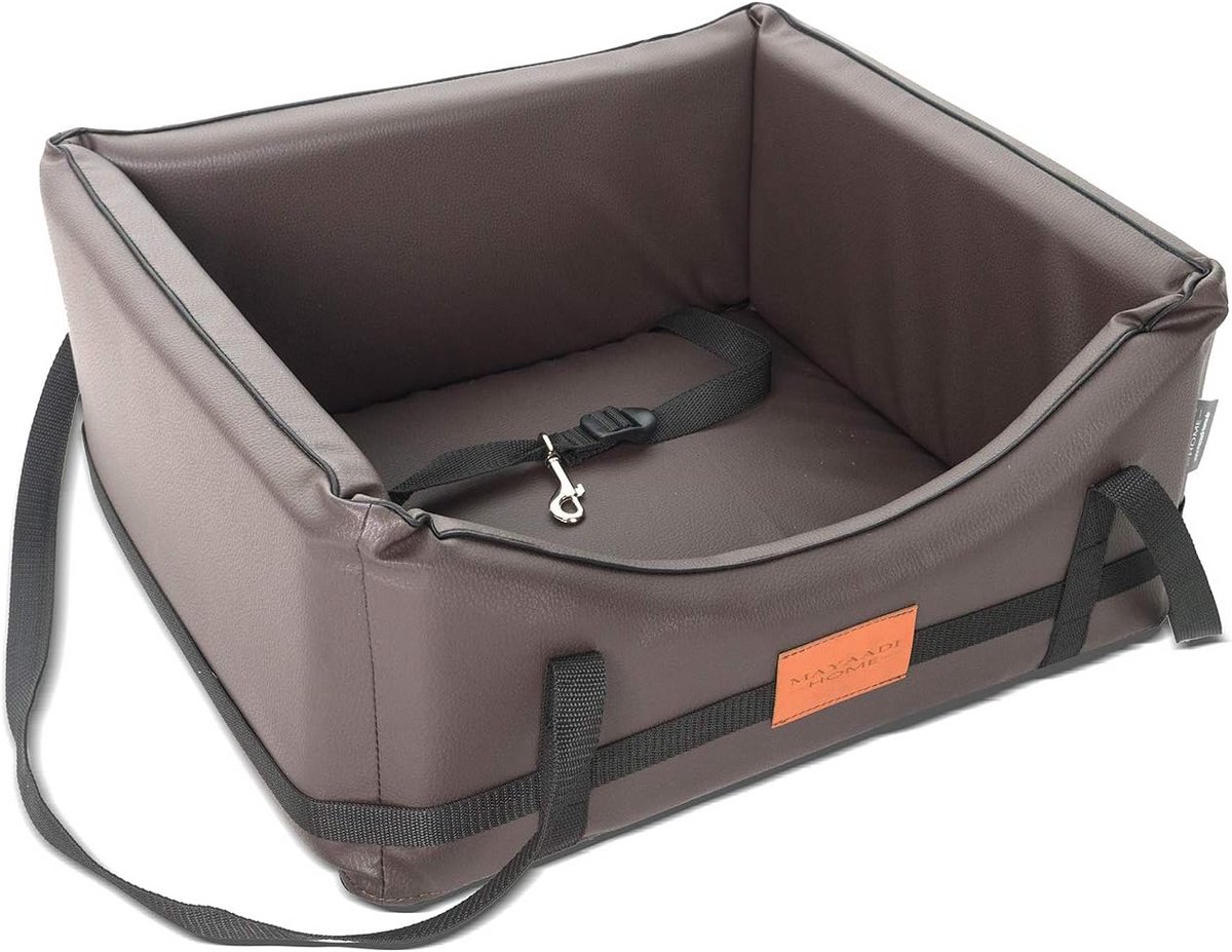 Hondenautostoel Kunstleer XL - Comfy Hondensstoel voor Transport in Auto