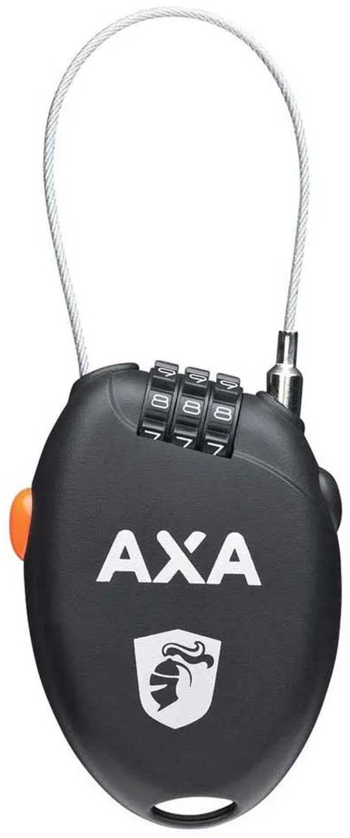 Axa - Roll - Kabelslot - Voor accessoires - 75 cm lang - 3-cijferige code - zwart van AXA — afbeelding 2