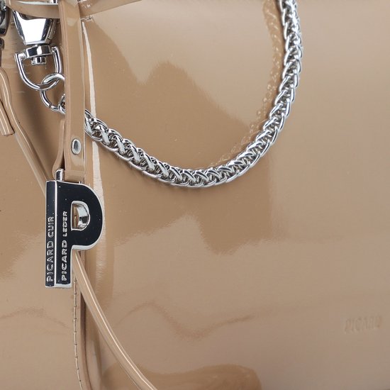 PICARD Cuir Sac à épaule Sac à épaule bandoulière Auguri Shoulderbag Melange / La Marron clair