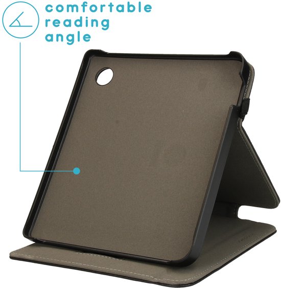Hoesje geschikt voor Kobo Libra 2 E-reader - iMoshion Stand Flipcase - Ook geschikt voor Tolino Vision 6 - Zwart van Hoesje  — afbeelding 3