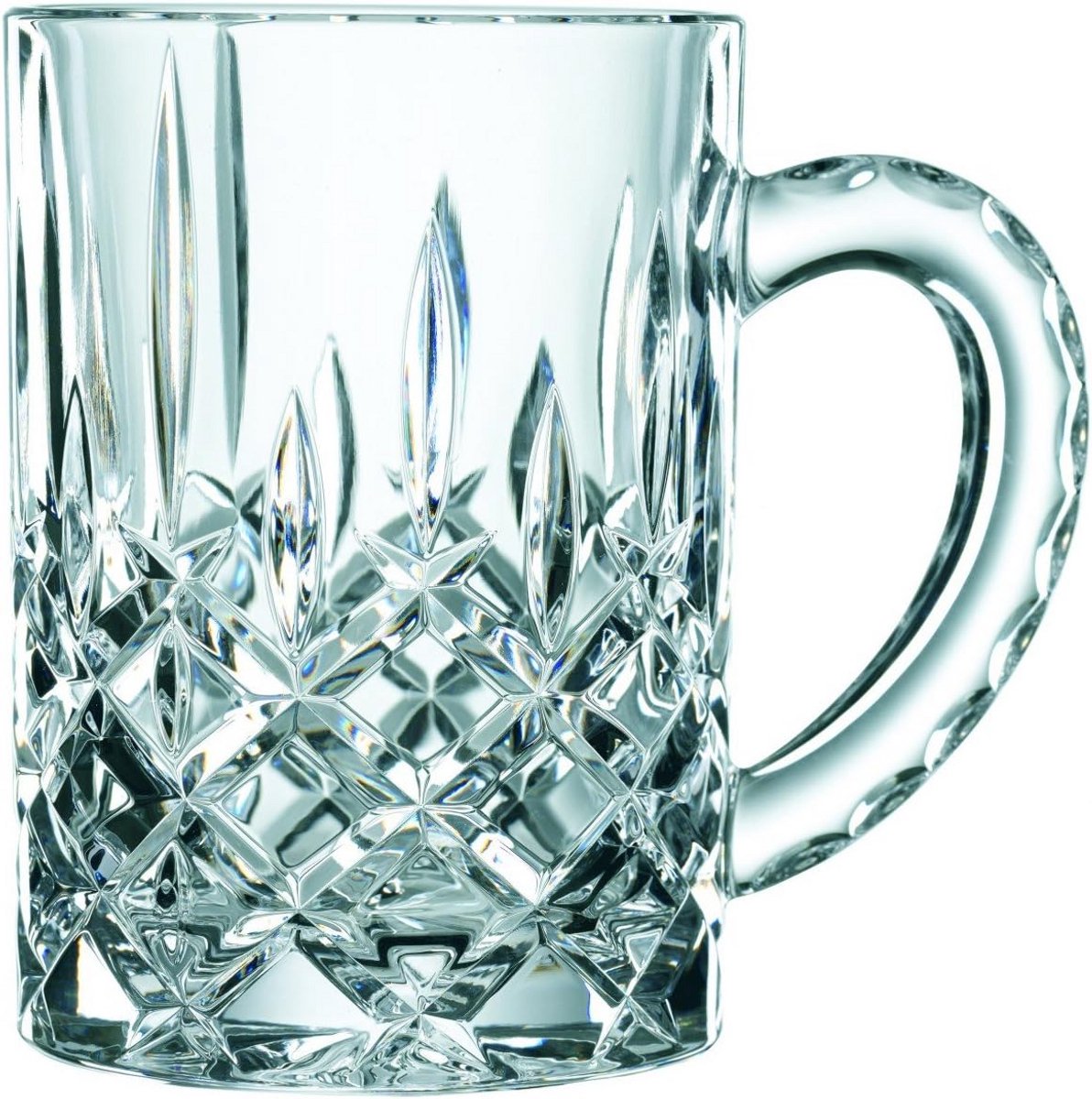 Set van 4 Luxe Kristallen Bierpullen - Elegante Longdrinkglazen voor Huisbar