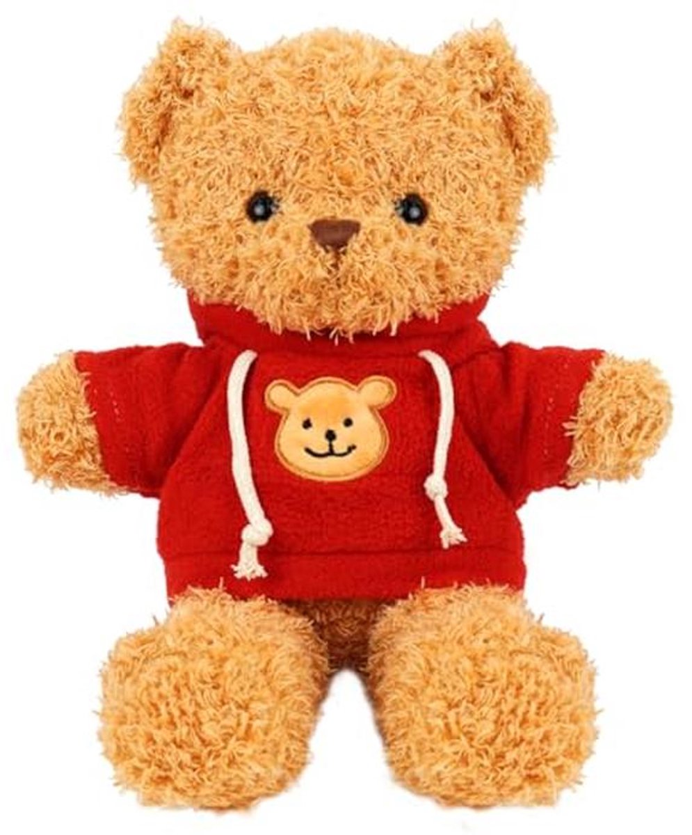 Pluche Teddybeer met Capuchon - 30 cm - Knuffeldier voor Kinderen - Perfect Cadeau en Decoratie