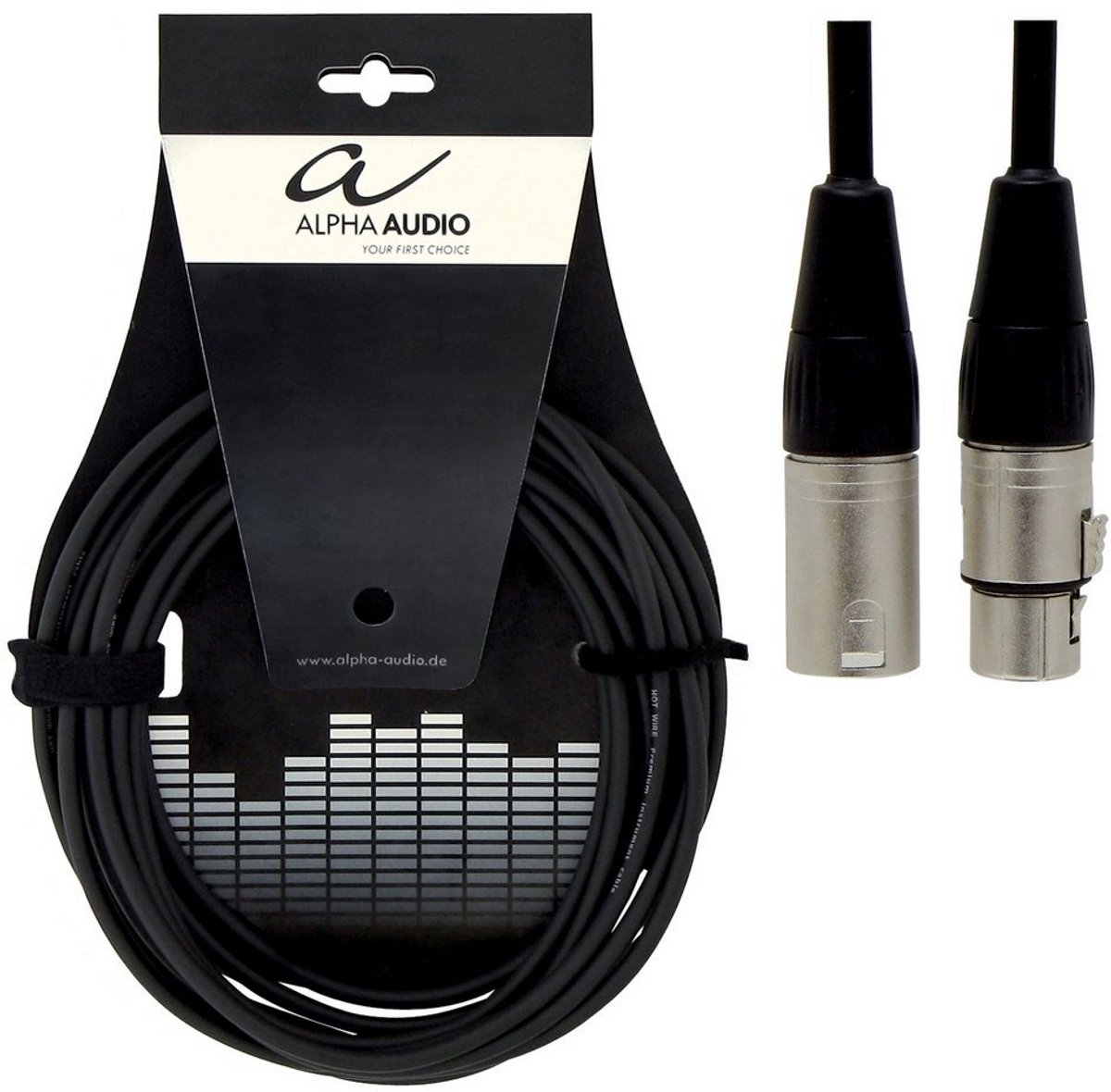 XLR Microfoonkabel Professionele Lijn 1,5 meter Zwart