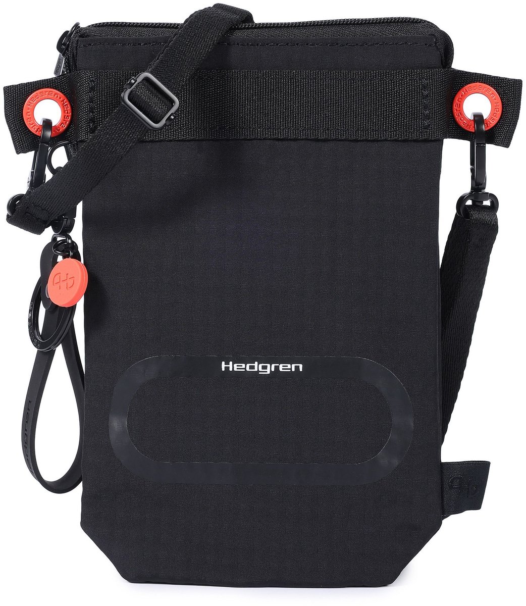 Hedgren Schoudertas Otu Flat Vertical Crossover RFID Black Zwart