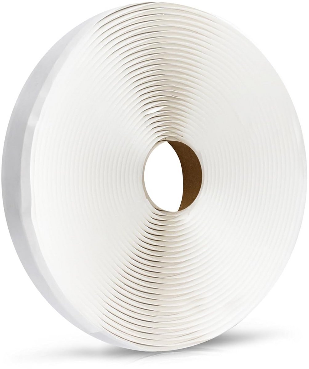 Butyltape wit 3 mm × 13 mm × 10 m waterdichte afdichting voor camper ramen en buizen