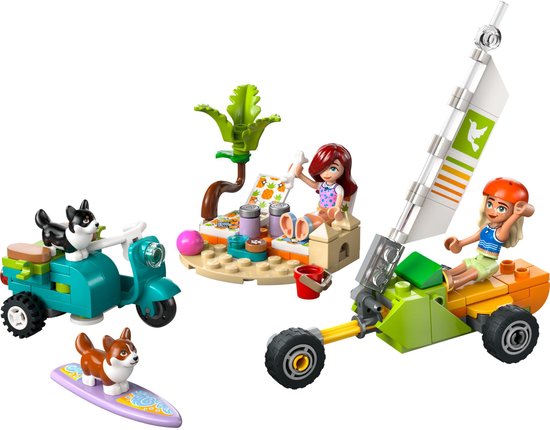 LEGO Friends Surf et scooter s'amusent avec les chiens - 42641