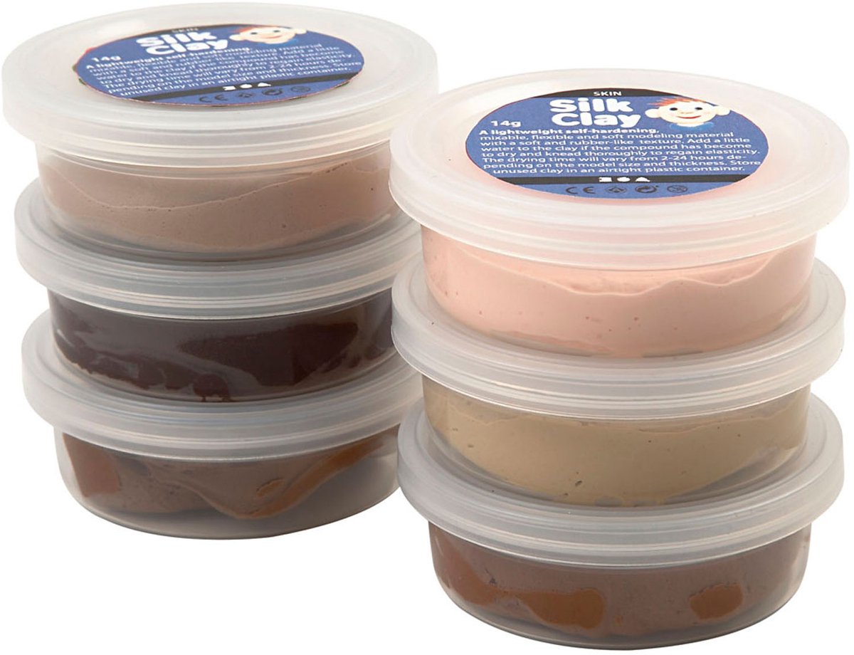 Silk Clay - Klei - Set met 6 Bruintinten — afbeelding 4