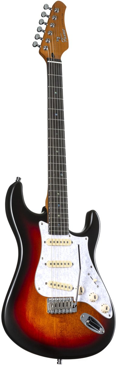 Fame Custom ST SSS RW Sunburst - ST-Style elektrische gitaar