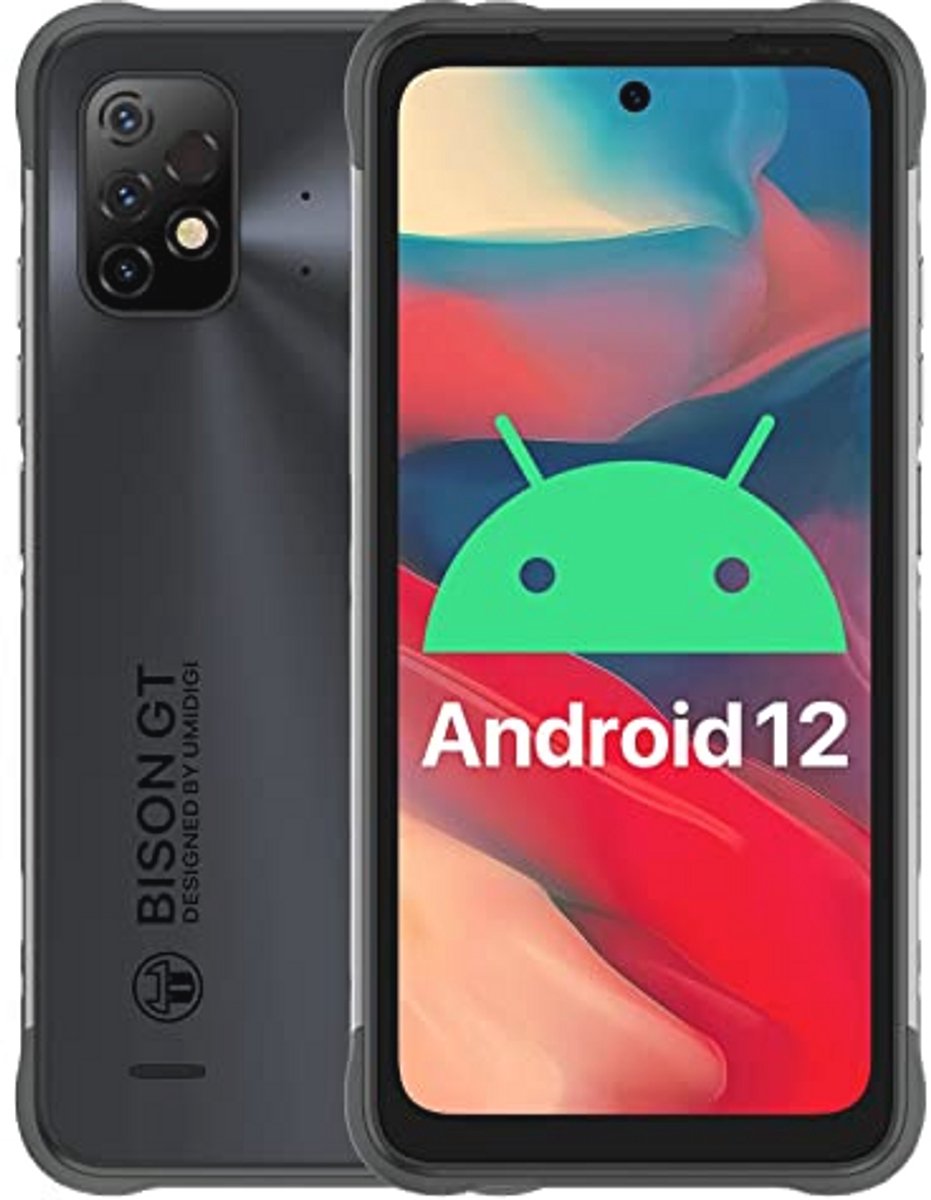 Robuuste Outdoor Smartphone met 8 GB RAM en 128 GB Opslag, IP68 Waterdicht, 64 MP Camera, Dual SIM, 6150 mAh Batterij