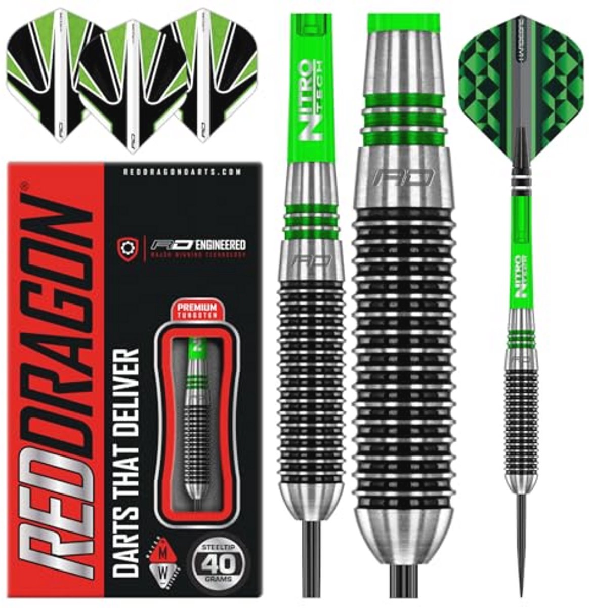 Professionele Tungsten Dartpijlen Set - 32g, 36g en 40g met Vluchten en Dart Schachten