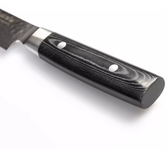 Couteau de chef japonais Yaxell Zen Santoku 12,5 cm 37 couches acier damas inoxydable