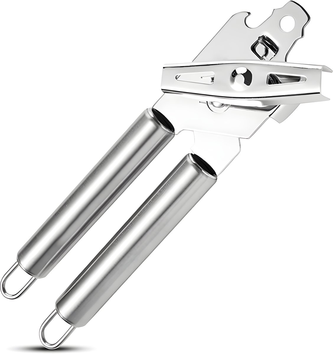 HI NATURE™ Blikopener - RVS Handmatige blikopener - Roestvrij Staal - Vaatwasserbestendig - Ergonomisch Handvat - Duurzaam Keukenhulpmiddel - Zilver