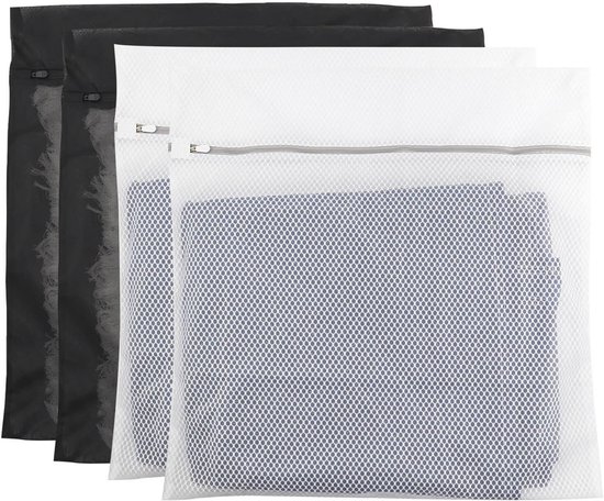 FUNSUEI 10 stuks mesh waszakken, set met 4 beha-waszakken, duurzame waszakken voor beha, kleding, jeans, sokken, knuffeldieren, dekens, twee van elk van de vijf maten, wit FUNSUEI 10 stuks mesh waszakken, set met 4 beha-waszakken, duurzame waszakken voor beha, kleding, jeans, sokken, knuffeldieren, dekens, twee van elk van de vijf maten, wit