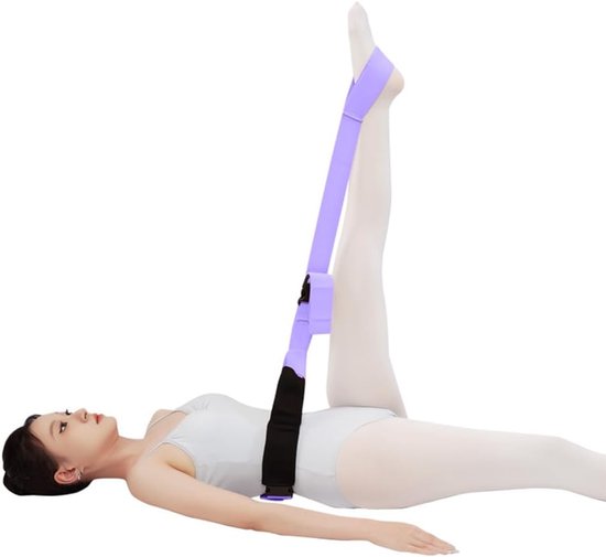 1 Ballet Stretchband - 1,5 m lang - 5 cm breed - Elastische stretchband - Geschikt voor dans, cheerleading, pilates, het verbeteren van de flexibiliteit en het verbeteren van dagelijkse stretcheffecten - Ballet Soft Opening Stretchband - Paars van Merkloos — afbeelding 5