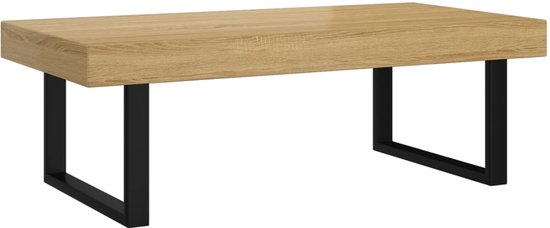 WOLTU Bijzettafel C-vorm, ronde salontafel, koffietafel, woonkamertafel, bijzettafel, kleine tafel voor bank, bed, van MDF, 38 x H 55 cm, wit, BTS20ws