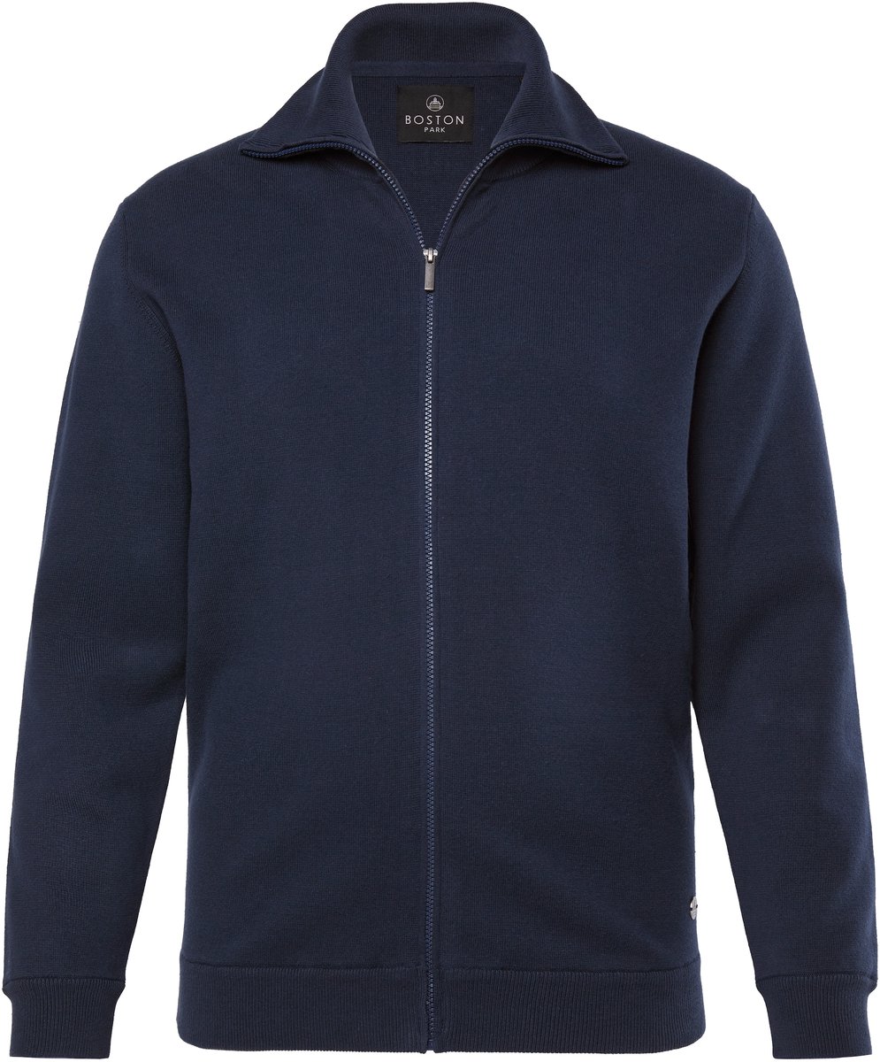 Boston Park - Heren - Vest lange mouw opstaande kraag - Navy blauw - Maat 52+