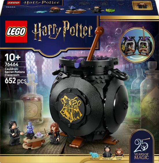LEGO® Harry Potter™ Ketel met Geheim Toverdrankenklaslokaal - Bouwset om Neer te Zetten - Halloweendecoratie - Creatief Cadeau voor Meisjes, Jongens en Fans Vanaf 10 Jaar - 76464