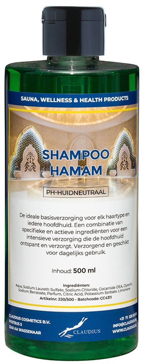 Shampoo Hamam 500 ml met klepdop - haarverzorging