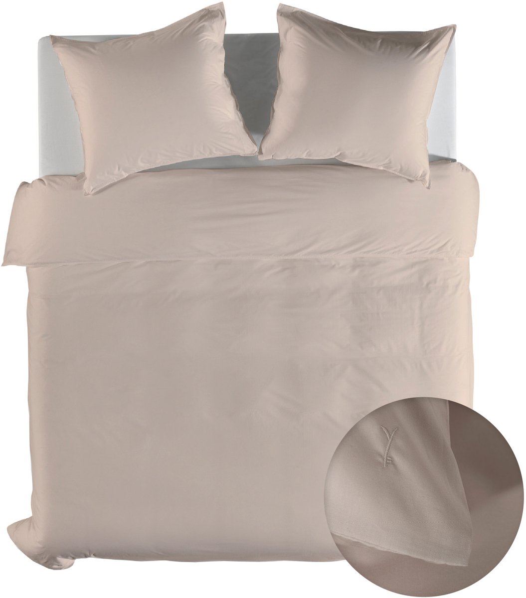 Yellow Dekbedovertrek Perkal Katoen Suite Mumbai - Dollar Sand - 200x200/220 cm - 100% Percale Katoen - Tweepersoons