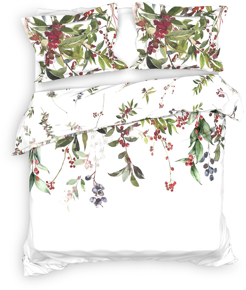 Heckettlane Moires Dekbedovertrek - Lits-Jumeaux XL - Extra Breed - Dekbedovertrek van 100% Katoen-Satijn - 260x200-220 cm - Wit