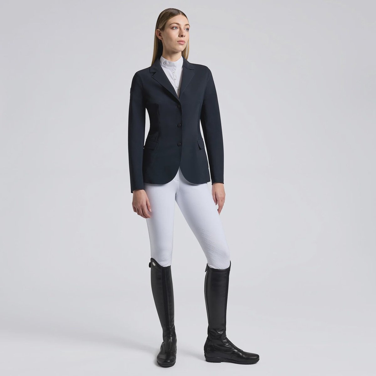 Cavalleria Toscana Women's Raw Cut Competition Jacket with buttons One size
