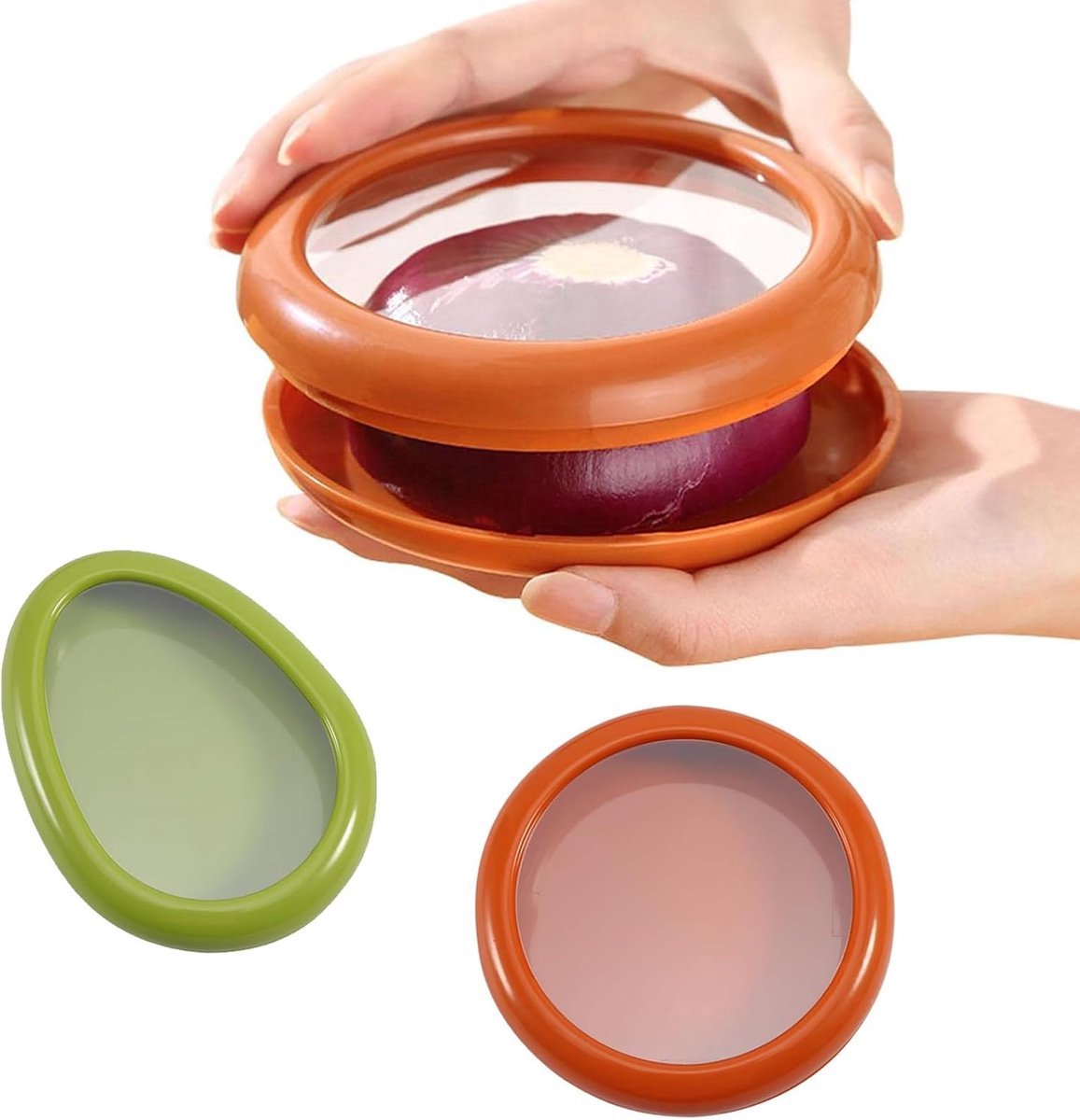 Stunq® Durable Food Storage Containers – Set of Two for Vegetables and Fruits