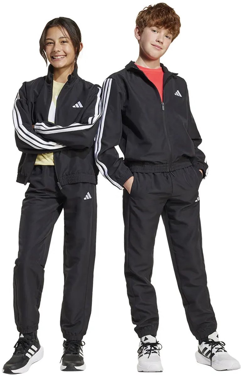 Adidas Essentials 3 Stripes Climacool Trainingspak 7-8 Years Jongens Meisjes Zwart