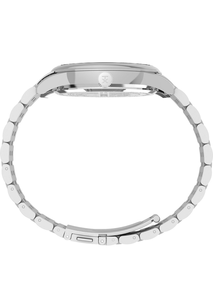 Timex Chicago Quartz Analoog Horloge Zilverkleurig Kast: 100% Roestvrij Staal | Armband 100% Roestvrij Staal 45 mm TW2Y21500AJ