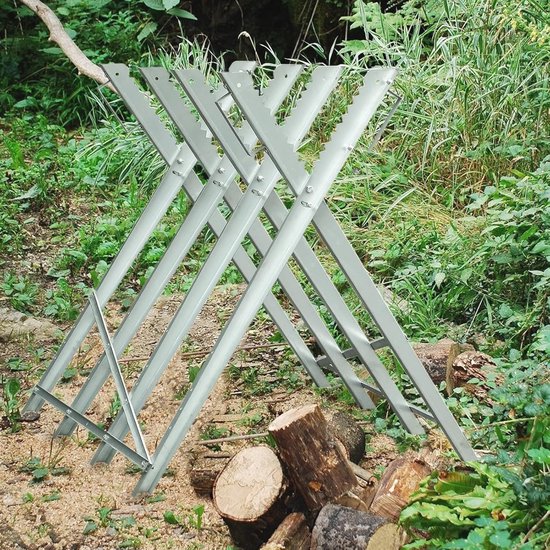 Verzinkt Zaagbok voor Houtbewerking - 150 kg Belastbaarheid - 81x80x80 cm - Robuuste en Stabiele Houtzaagbok — afbeelding 3