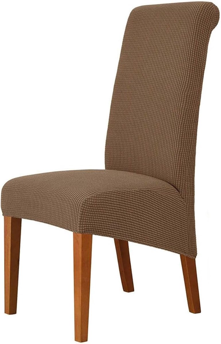 Stoelhoezen-hoezen voor grote eetkamerstoelen-koffie-c