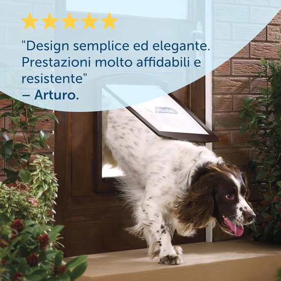 Kattendeur met 4-weg magneetsluiting, huisdierdeur voor katten en kleine honden, kattendeur met tunnel (zwart, XL 24,5 x 28,5 x 5,5 cm