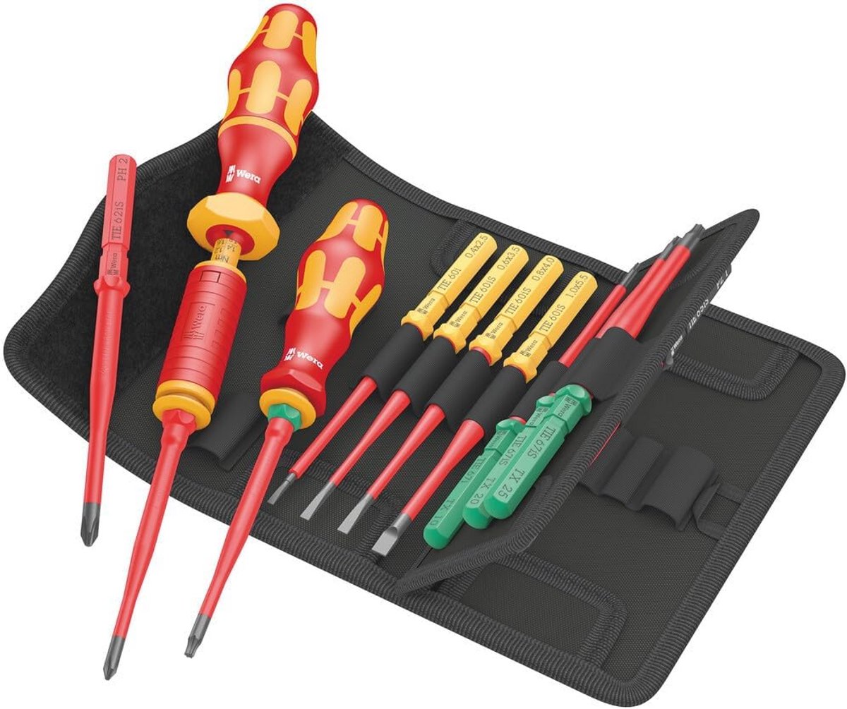 VDE Draaimoment Wisselklingenset 16-delig met Ergonomische Handgreep - Instelbaar van 1,2-3,0 Nm